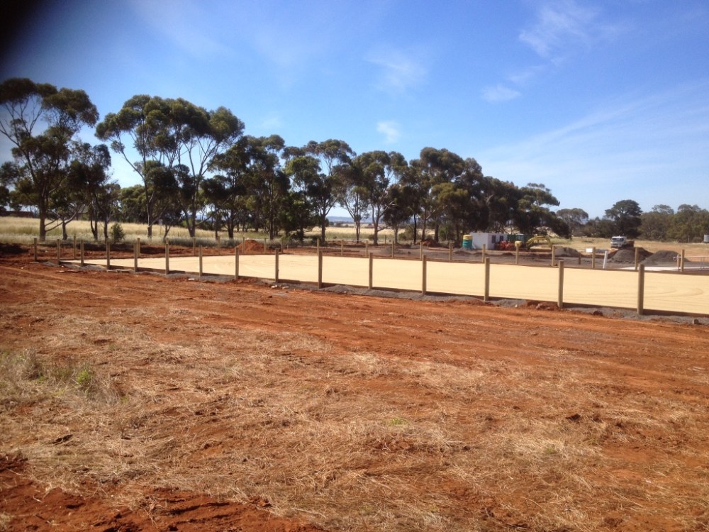 New sand horse arena