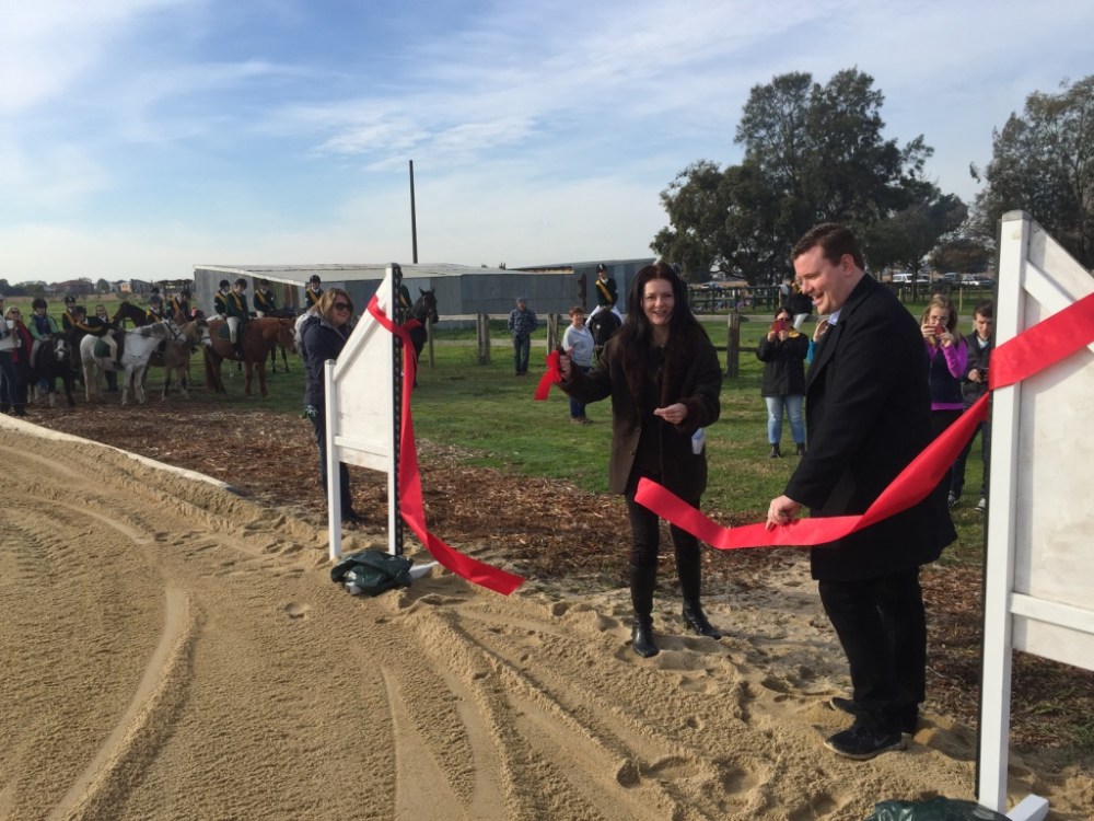 Opening of pony club sand horse arena